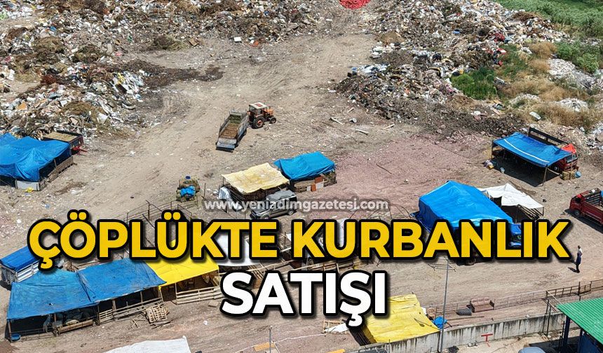 Çöplükte kurbanlık satışı