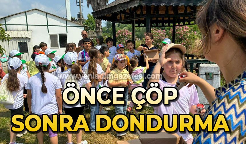 Önce çöp sonra dondurma