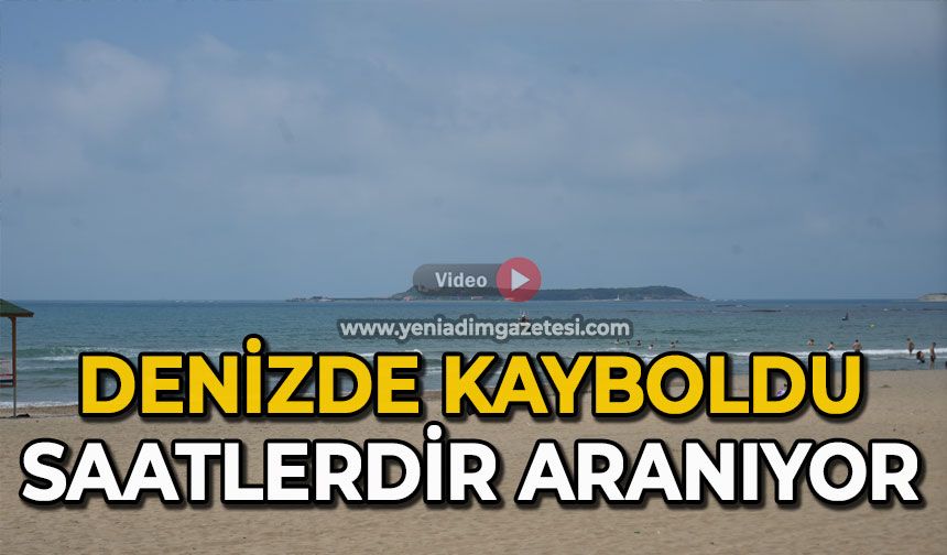 Denizde kayboldu saatlerdir aranıyor