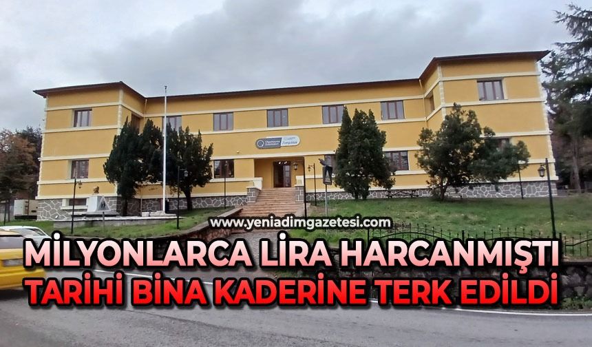 Milyonlarca lira harcanarak restore edilmişti: Tarihi bina kaderine terk edildi