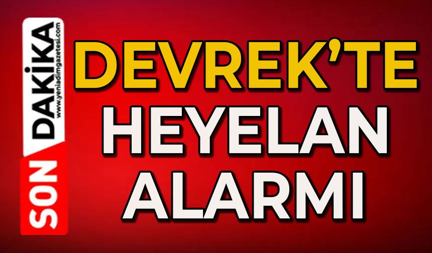 Devrek'te heyelan alarmı