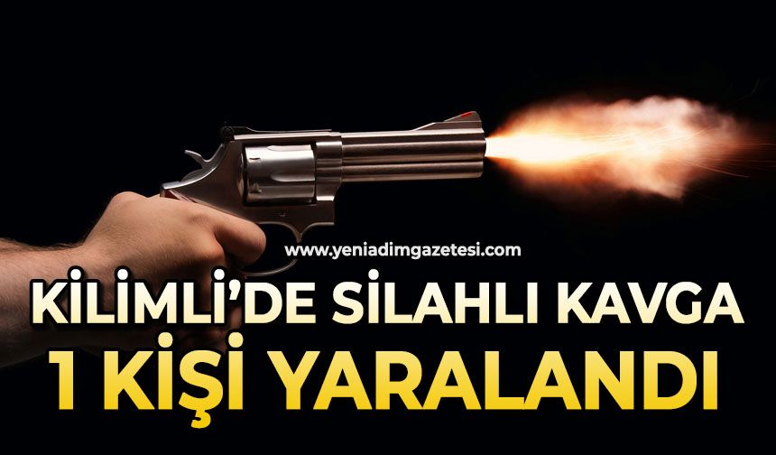 Kilimli'de silahlı kavga: 1 kişi yaralandı