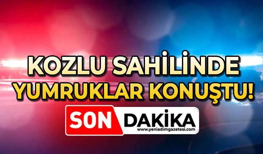 Kozlu sahilinde yumruklar konuştu