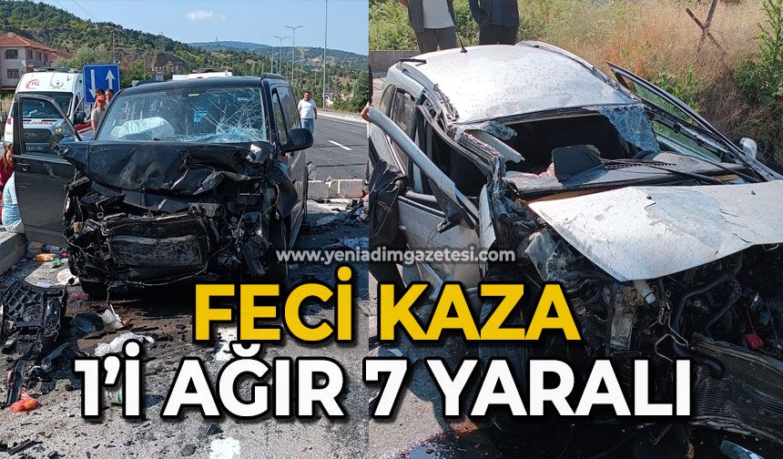 Feci kaza: 1’i ağır 7 yaralı