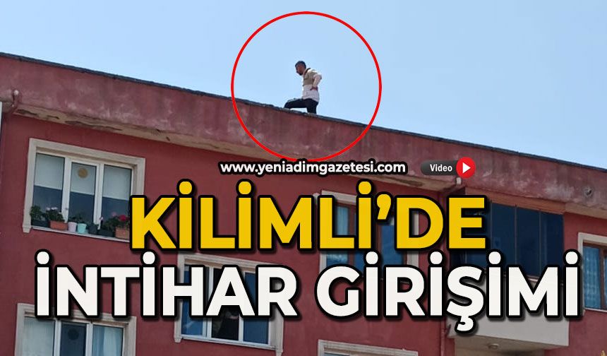 Kilimli'de intihar girişimi