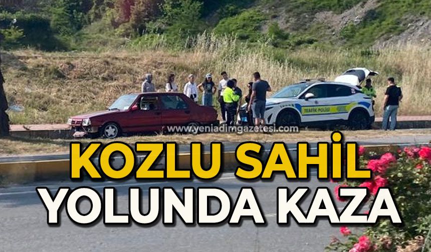 Kozlu sahil yolunda kaza