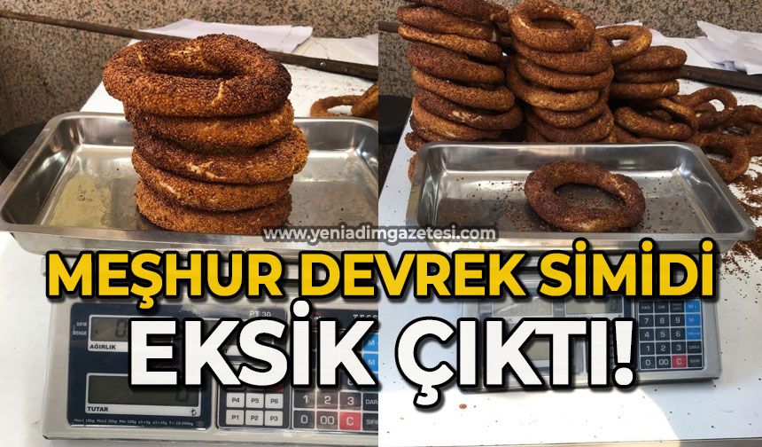 Meşhur Devrek simidi eksik çıktı!