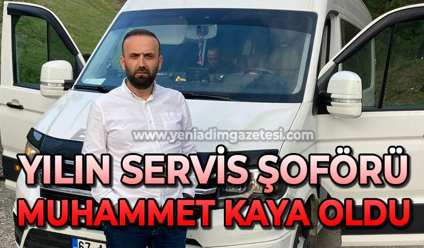 Yılın servis şoförü Muhammet Kaya oldu