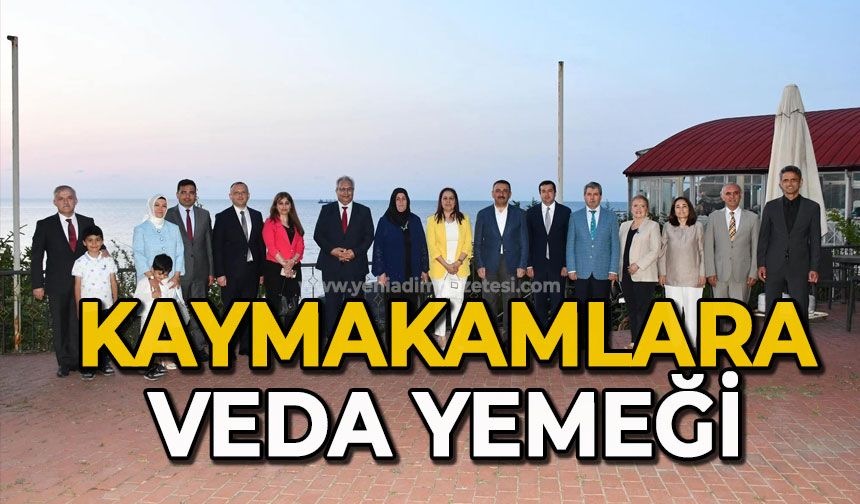 Kaymakamlara veda yemeği