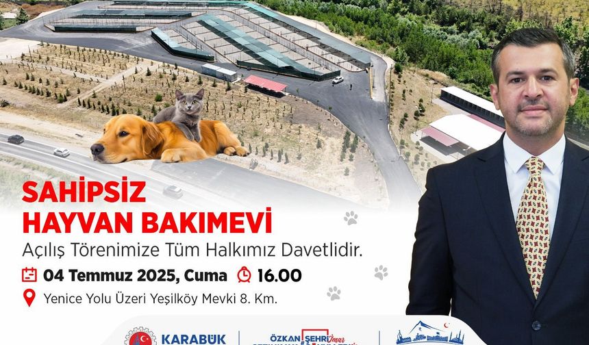 Karabük Belediyesi Sahipsiz Hayvan Bakımevi açılıyor
