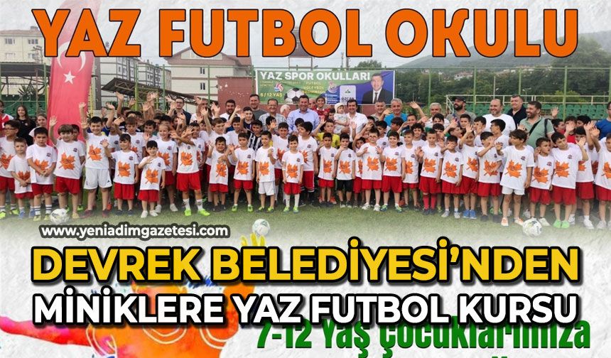 Devrek Belediyesi’nden miniklere yaz futbol kursu