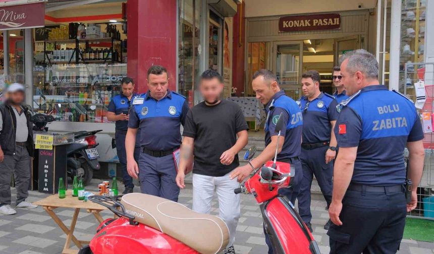 Kaldırım işgaline zabıta müdahalesi