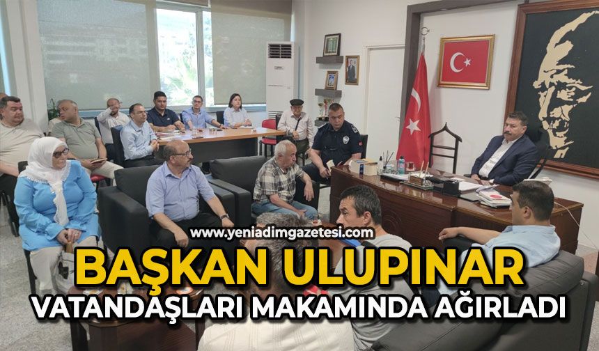 Başkan Ulupınar vatandaşları makamında ağırladı