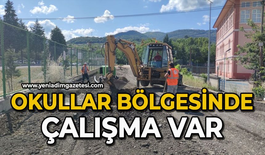Okullar bölgesinde çalışma var