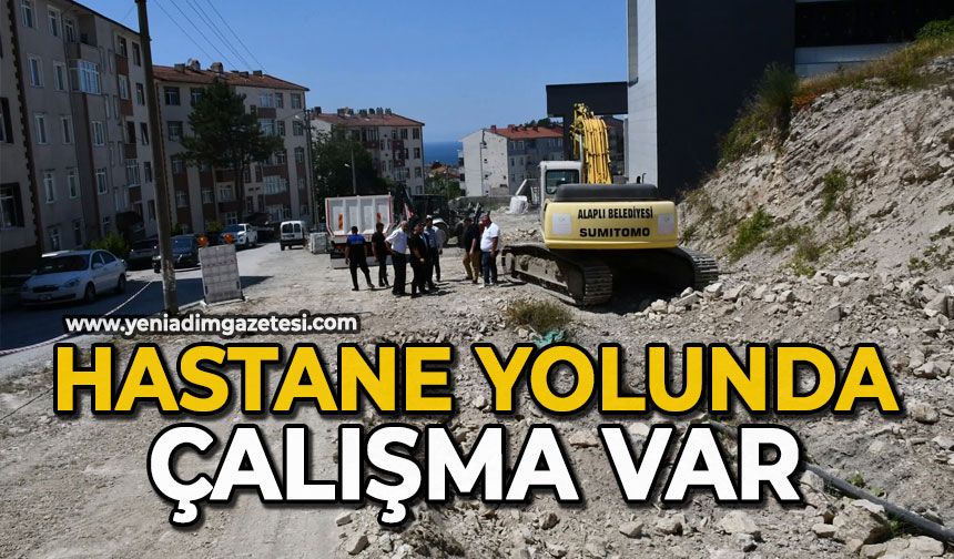 Hastane yolunda çalışma var