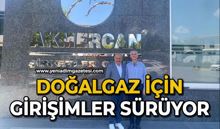 Doğalgaz için girişimler sürüyor