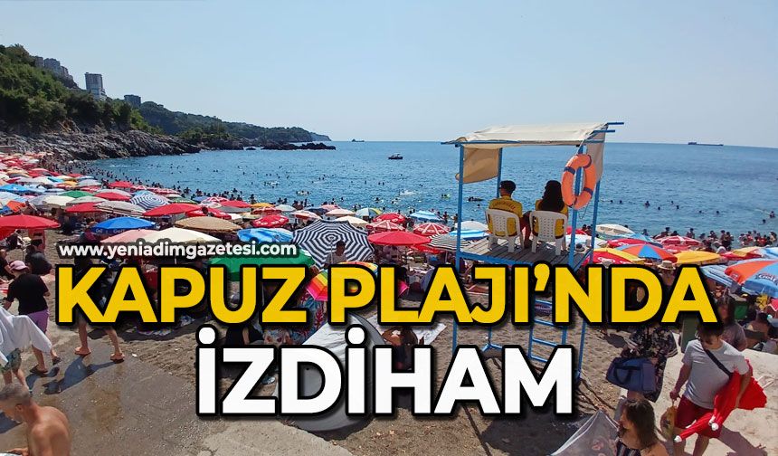 Kapuz Plajı’nda izdiham