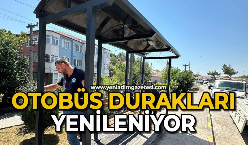 Otobüs durakları yenileniyor