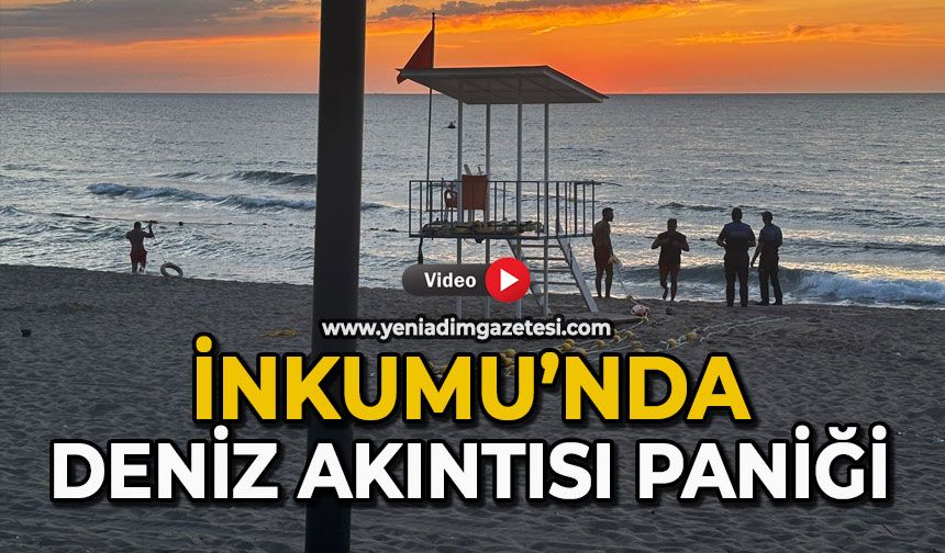 İnkumu’nda deniz akıntısı paniği