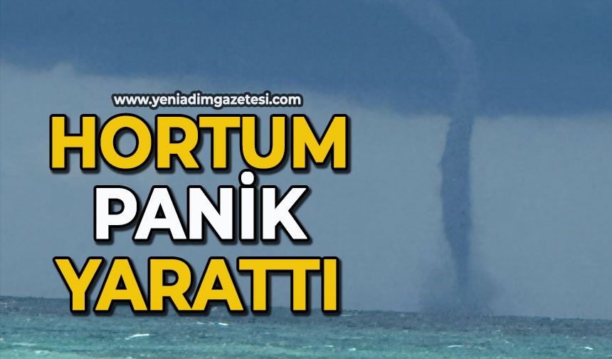 Hortum panik yarattı