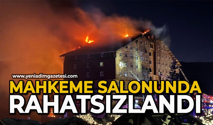 Mahkeme salonunda rahatsızlandı