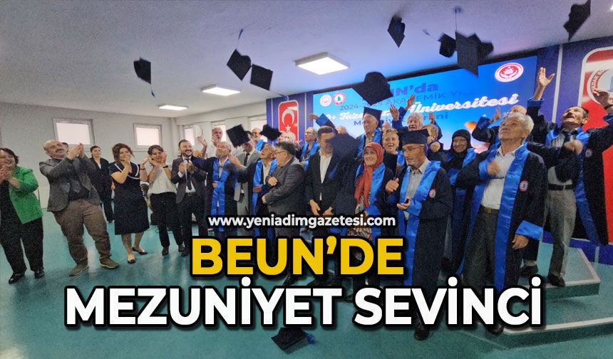 BEUN'de mezuniyet sevinci
