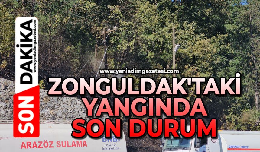 Zonguldak'taki yangında son durum