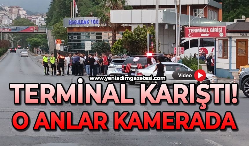 Terminal karıştı: Birbirlerine girdiler