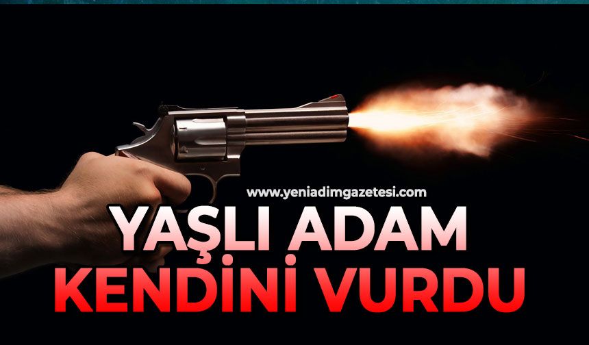Yaşlı adam kendini vurdu