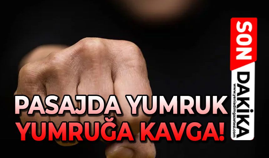 Pasajda yumruk yumruğa kavga!