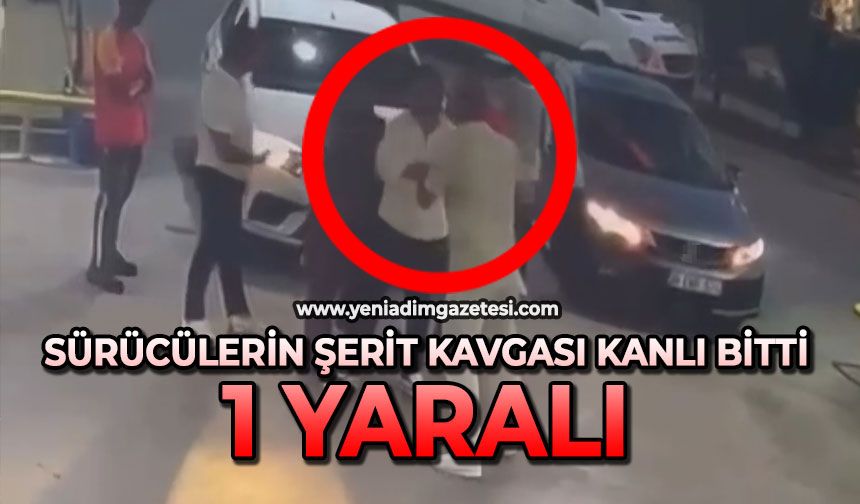 Sürücülerin şerit kavgası kanlı bitti: 1 yaralı