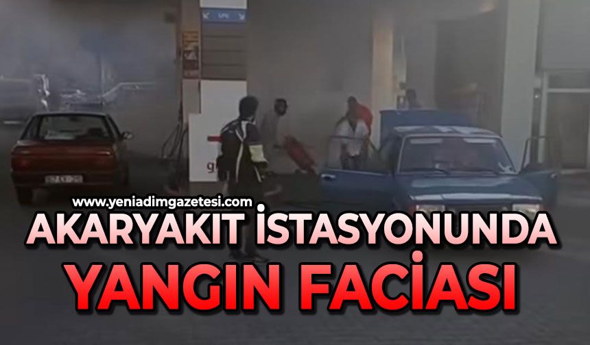 Akaryakıt istasyonunda yangın faciası