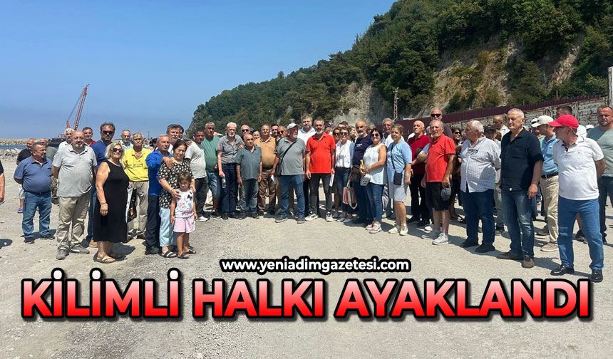 Kilimli’de halk ayaklandı