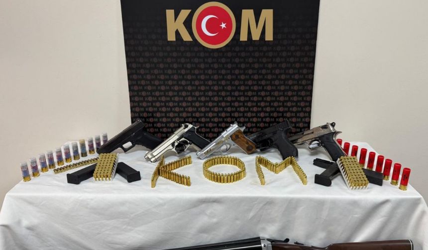 Ruhsatsız silah kullananlara operasyon, 2 gözaltı