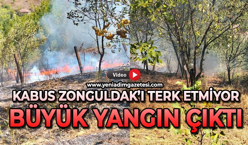 Kabus Zonguldak’ı terk etmiyor: Yine büyük yangın çıktı
