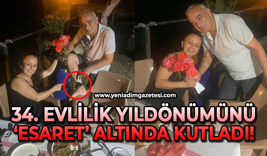 34. evlilik yıldönümünü 'Esaret' altında kutladı