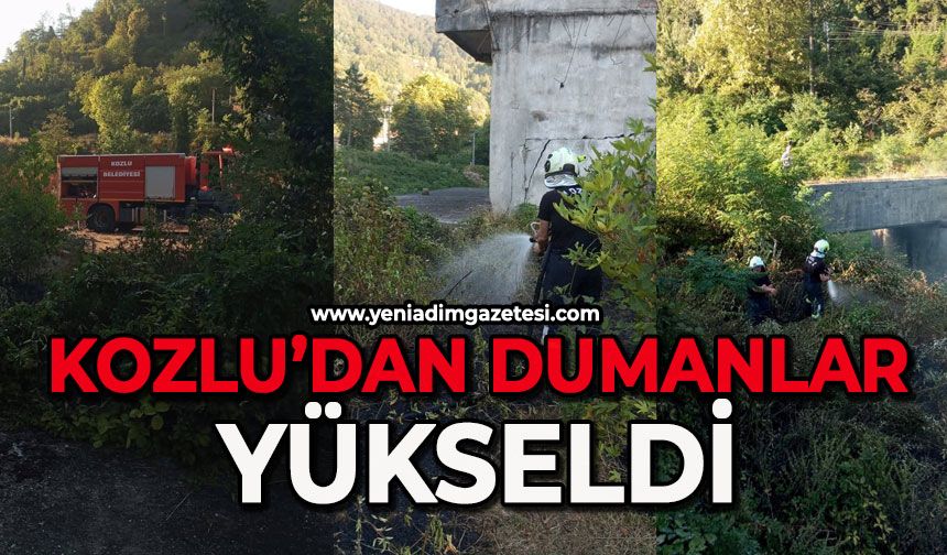 Kozlu'dan dumanlar yükseldi