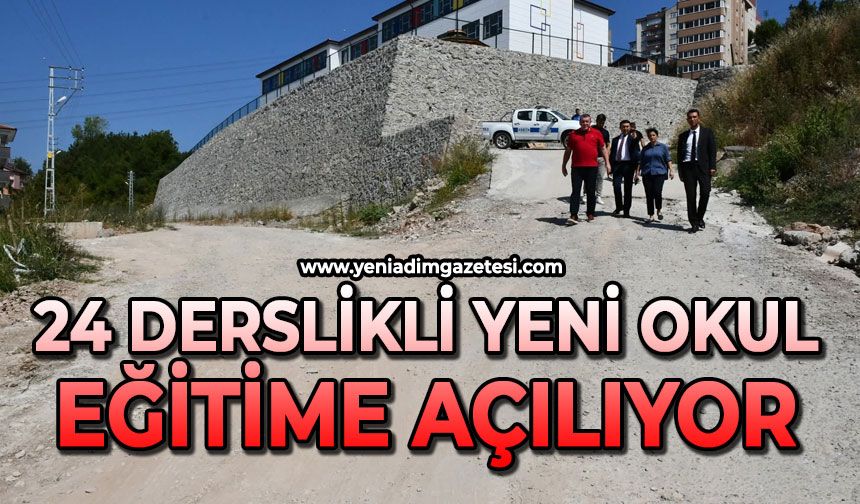 24 derslikli yeni okul eğitime açılıyor