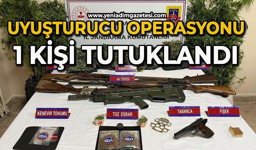 Uyuşturucu operasyonu, 1 kişi tutuklandı