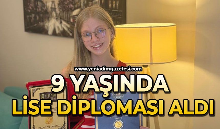 9 yaşında lise diploması aldı