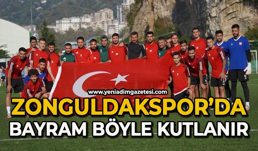 Zonguldakspor'da bayram böyle kutlanır