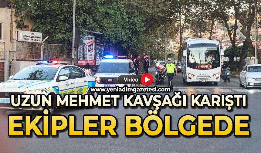 Uzun Mehmet kavşağı karıştı: Ekipler bölgeye sevk edildi