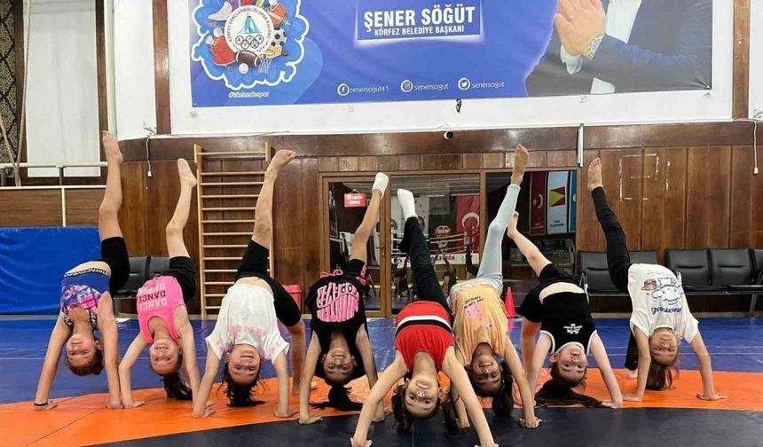 Minik cimnastikçileri geleceğe umutla bakıyor