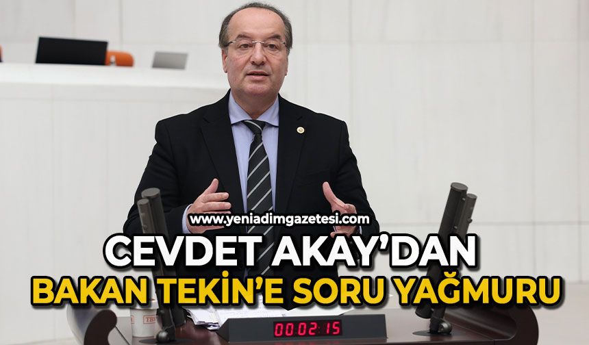 Cevdet Akay’dan Bakan Tekin’e soru yağmuru
