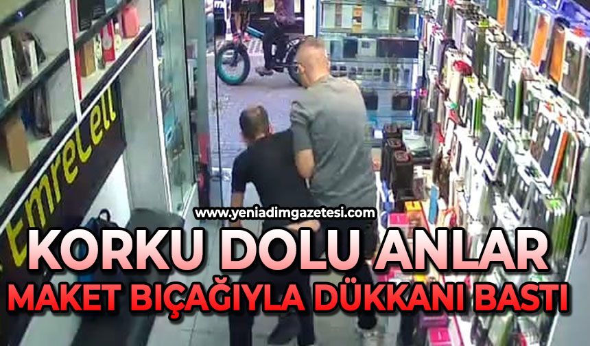 Maket bıçağıyla telefoncuya giren şahıs etkisiz hale getirildi