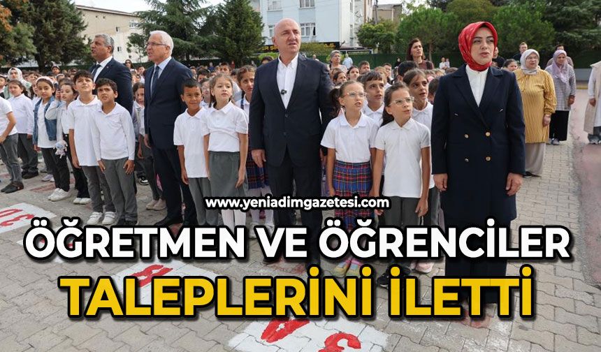Öğretmen ve öğrenciler taleplerini iletti