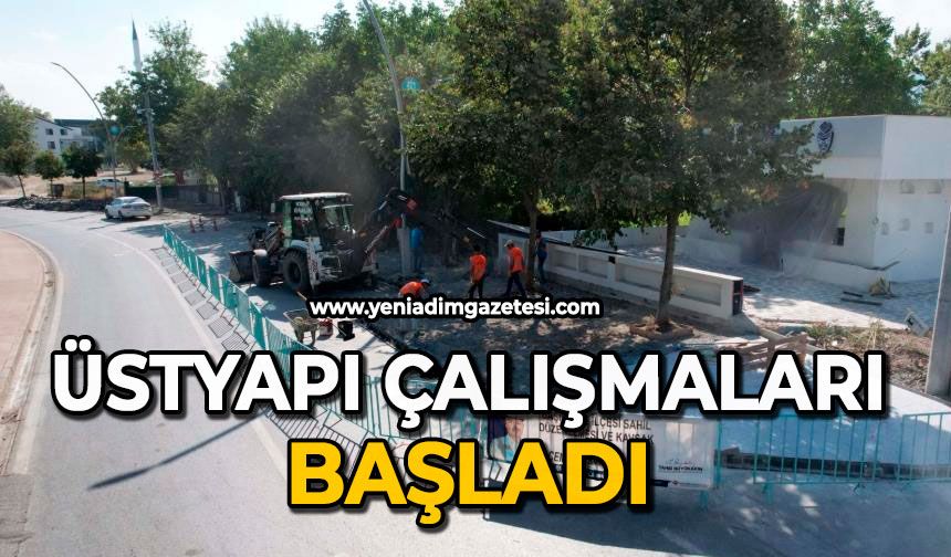 Üstyapı çalışmaları başladı
