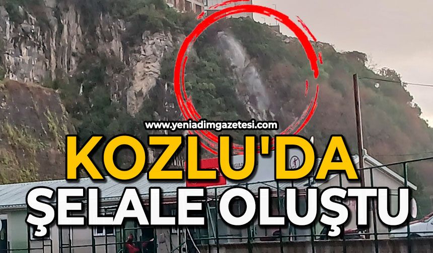 Kozlu'da Şelale oluştu