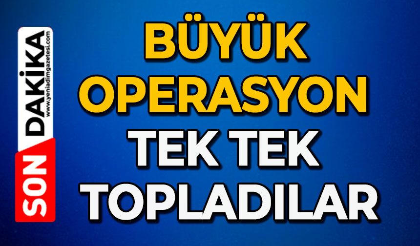 Büyük operasyon: 10 silah ele geçirildi, 3 şüpheli gözaltına alındı