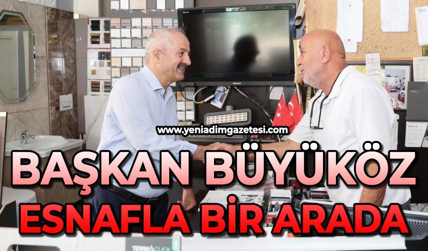 Başkan Büyükgöz esnafla bir araya geldi